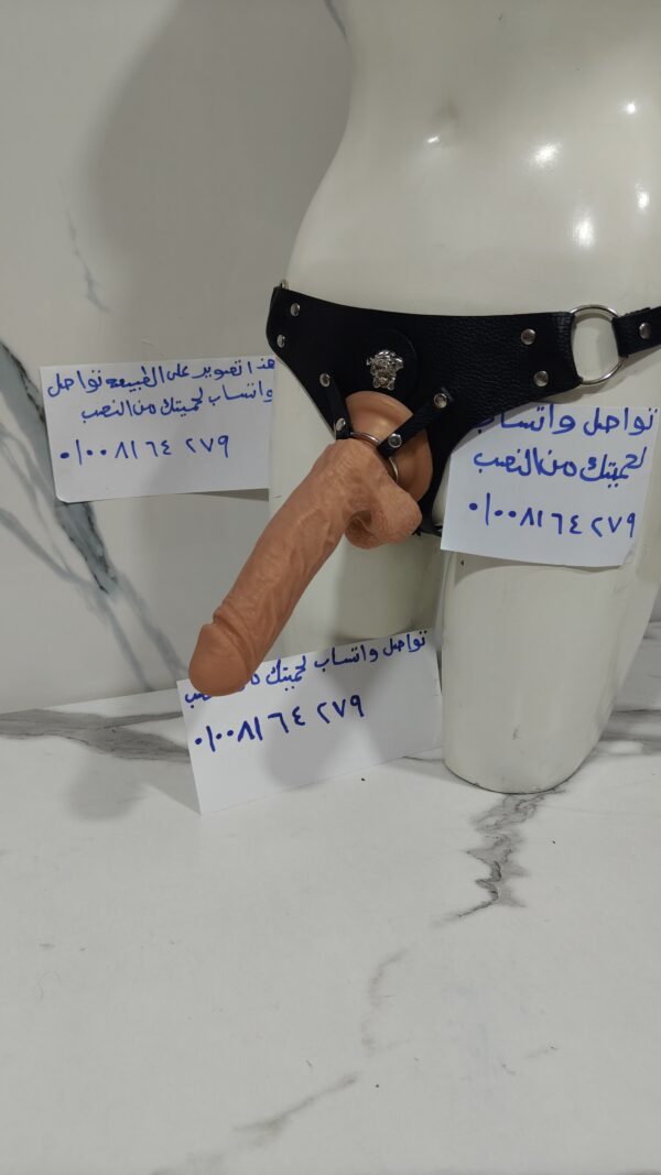 ⁦قضيب صناعي سيلكون طبي 20 عرض 3.7 سم⁩ - الصورة ⁦5⁩
