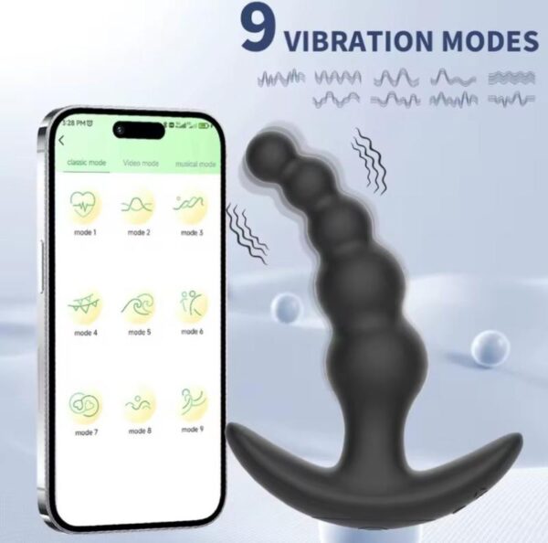 ⁦Anal plug مدرج فيبريشن تحكم موبيل وريمود⁩ - الصورة ⁦3⁩