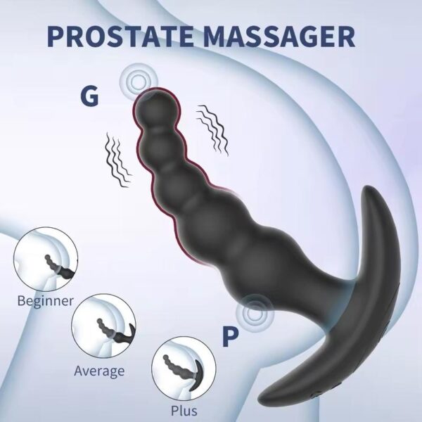 ⁦Anal plug مدرج فيبريشن تحكم موبيل وريمود⁩ - الصورة ⁦2⁩