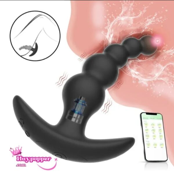 ⁦Anal plug مدرج فيبريشن تحكم موبيل وريمود⁩ - الصورة ⁦4⁩